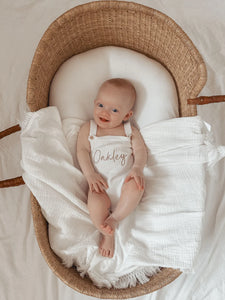 Personalised Classic Romper in Milk