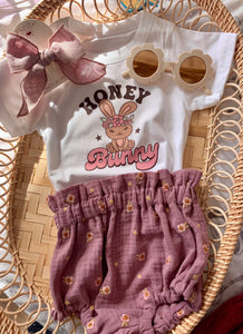 Printed Bodysuit -Honey Bunny