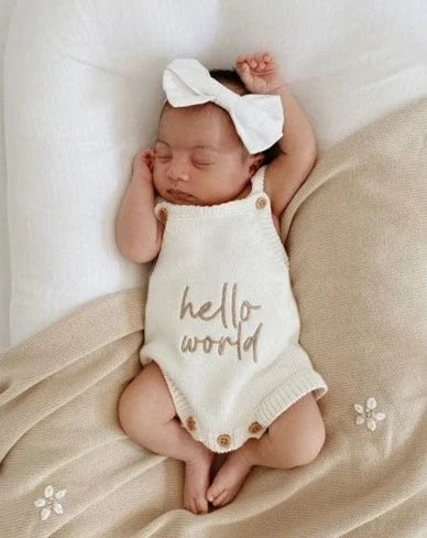 Personalised Classic Romper in Milk