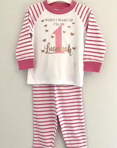 Personalised Pink Pyjamas